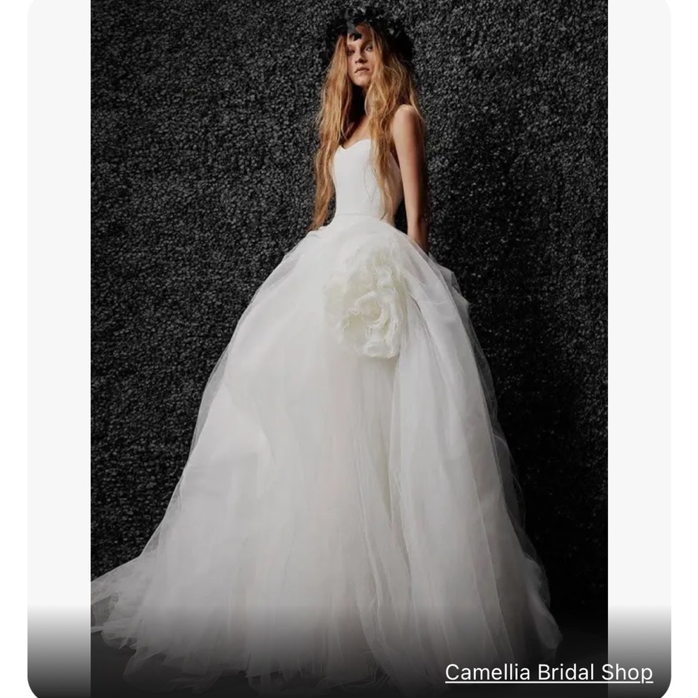Vera Wang Alizee Ball Gown with Maria Farbinni Lace Jacket